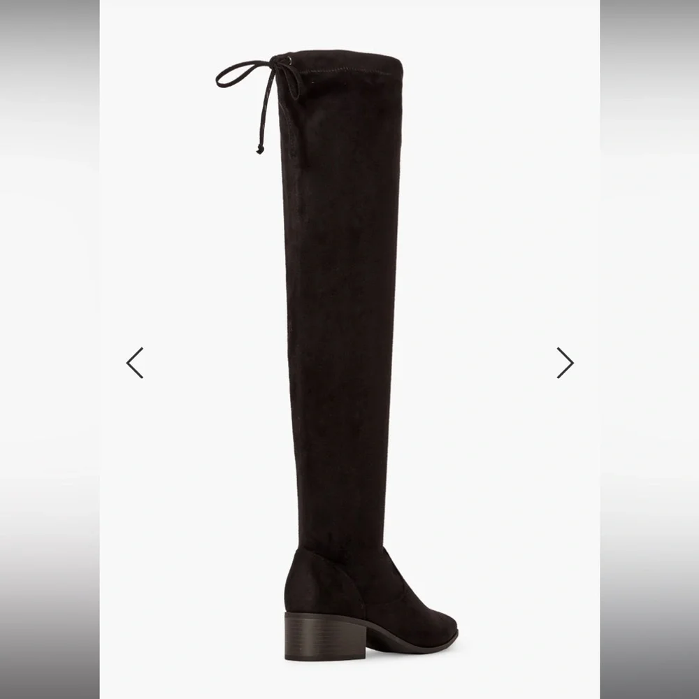 SHOE DAZZLE HANNAH OVER THE KNEE BOOT - BLACK SIZE 10 (NEW WITH TAGS)